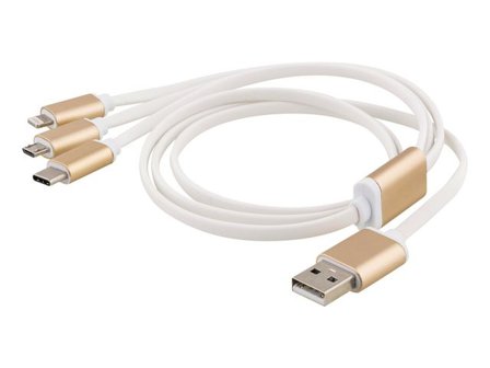 Adapter USB-A-Lightning/USB-C/USB-micro - Lyreco - Datorprodukter - Kablar och adaptrar - Adaptrar - Övriga