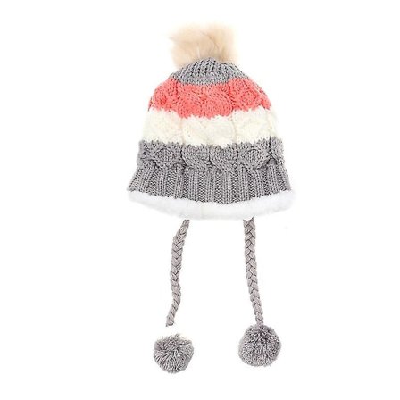 Naisten Talvihattu Lämmin Muodikas Neulepipo Lämmin Naisille Tytöille (harmaa)