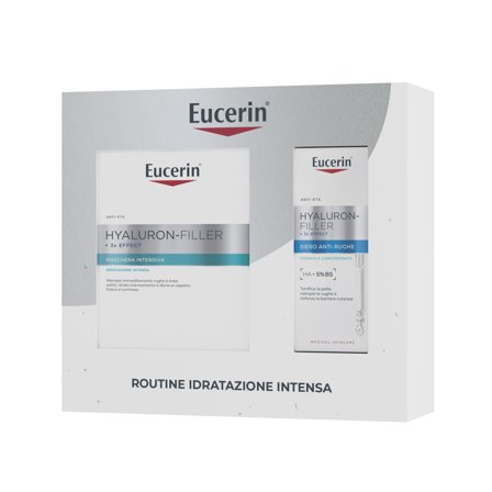 Eucerin Hyaluron-Filler XMAS PACK 3x EFFECT (Siero Anti-Rughe 30ml + Maschera Intensiva) 1pz - Cofanetto Antirughe