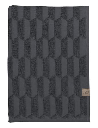 Geo Bath Towel Home Textiles Bathroom Textiles Towels & Bath Towels Grå Mette Ditmer