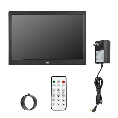 15 tums svart multifunktionell smart digital fotoram elektroniskt album (AC100-240V)