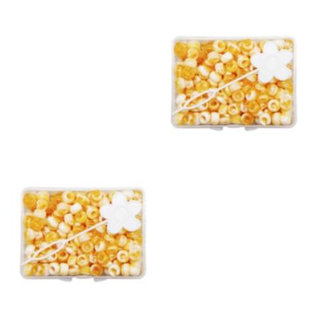 1/2/3/5 210 st 5 mm Candy Color Dreadlock Beads Muddar Hårfläta Dark Yellow 8 x 5mm 2Set