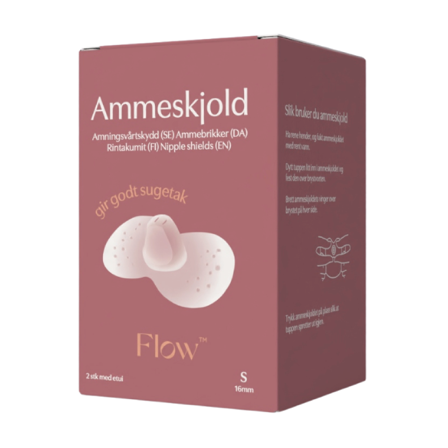 Flow Ammeskjold i silikon, Small, 1 par