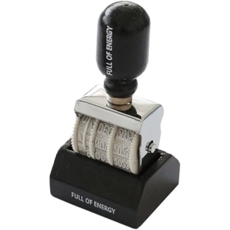 /EA/Datumstämpel Vintage Knoppar Kontorsstämpel Poststämplar Scrapbooktillbehör Bärbar Datumstämpel Gummitryck Datum Journal St