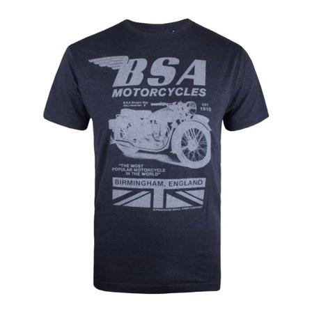 Bsa Herr Tonal Invert T-shirt M Heather Navy