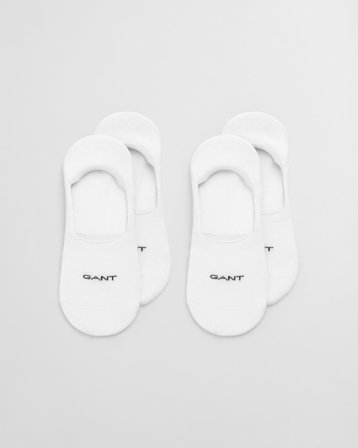 GANT Herren 2er-Pack Invisible Socken (43-45) Weiß