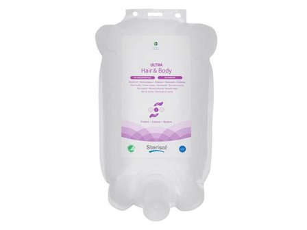 Sterisol Duschtvål Ultra Hair & Body oparfymerad 2,5l - Lyreco - Städ och hygien - Tvål och hygien - Hygiensystem - Sterisol