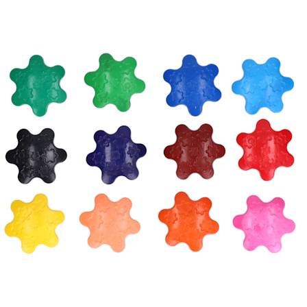 Sne Crayon 12 Farver Ren Vaskbar Aftørrebar Graffiti Toddler Farverige Maleri Kridt