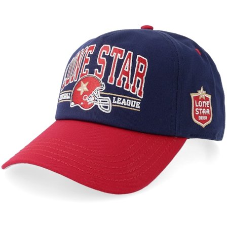 American Needle - Lone Star Rocscoe Football Navy/Red A-frame Adjustable Adjustable Blue Cap - @ Hatstore