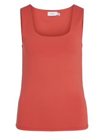 Vikenza U-Neck S/L Tank Top - Noos Red Vila