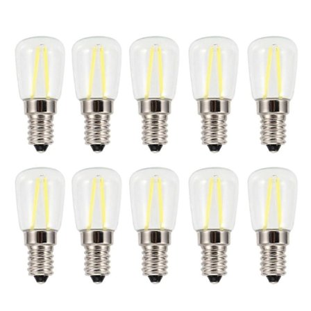 10 st Mini Dimbar E14 LED-lampa 1,5W AC 110V för ljuskrona Vägglampa Hembelysning
