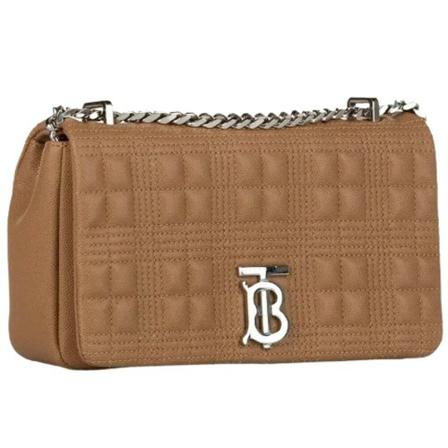 Burberry Vintage, Pre-owned Leather handbags Bruin, Dames, Maat:ONE Size,Zilver