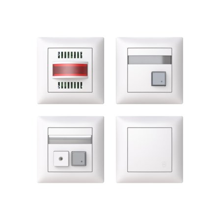 ABB Saga FJW1004-916 RWC-set för handikapptoalett, Larm & säkerhet