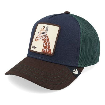 Goorin - Blue - trucker - Cap - Tricolor Giraffe Tri Tone Multi Color A-Frame Trucker - Hatstore