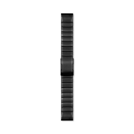 Länkarmband till Garmin Fenix 5/6/7 med Quickfit 22mm - Svart | Armband Från Yedi