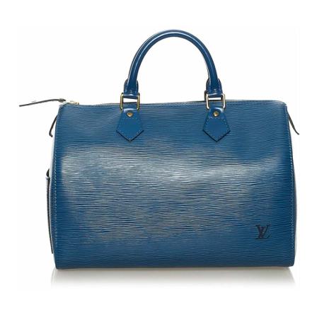 Louis Vuitton Vintage Pre-owned Tas , Blauw , Dames , Maat: ONE Size Vintage Tassen