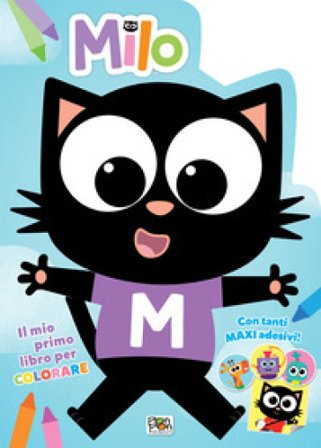 Il mio primo libro da colorare. Milo. Con adesivi. Ediz. a colori Lisa Capiotto