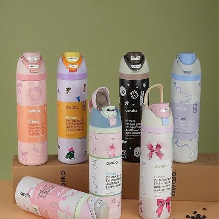 Owala Urban Outfitters Eksklusiv Tied and Ture FreeSip Blå Sløyfe Flaske 24/32 OZ