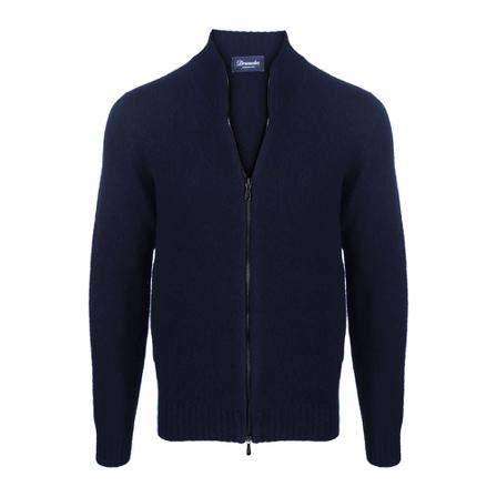 Drumohr Zip-throughs , Blauw , Heren , Maat: 3XL Hoodies & sweatvesten