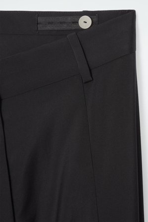 COS Women's Pantaloni Fluidi Barrel Leg in Nero