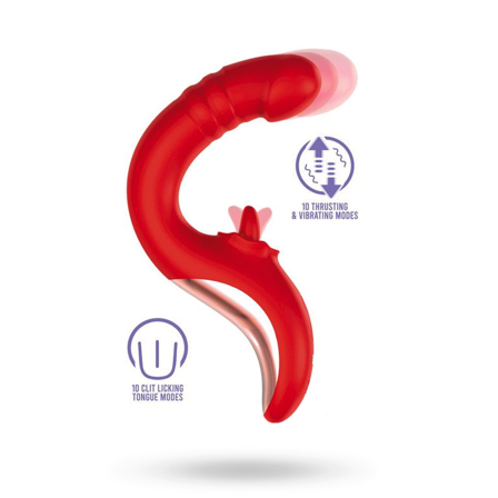 Drako Vibe With Thrusting & Licking Tongue - Vuxen.se - Vibrator