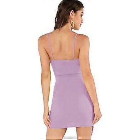 Sexig, rynkad, asymmetrisk V-ringad Bodycon Cami-klänning för dam (stil 944)