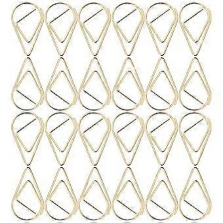 100 st Gem av papper Droppformade Gem Kreativa Gem Dokumentgem