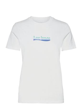 Slim Logo Tee White Lee Jeans
