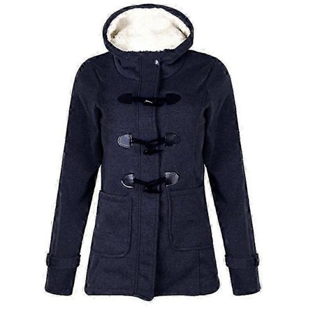 Dame Overtøj Vinter Varm Hættefrakke Vindtæt Langærmet Tyk Parka