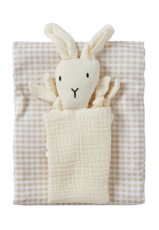 Maxine et Jolie Presentkit bäddset + snuttefilt INÈS Bädda Beige ONESIZE