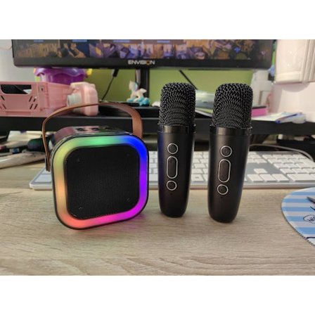 Karaokemaskin med 2 mikrofoner, bursdagsgaver til jenter, leker for jenter i alderen 3-15 år, barneleker med mikrofon for jenter i alderen 3-13 år