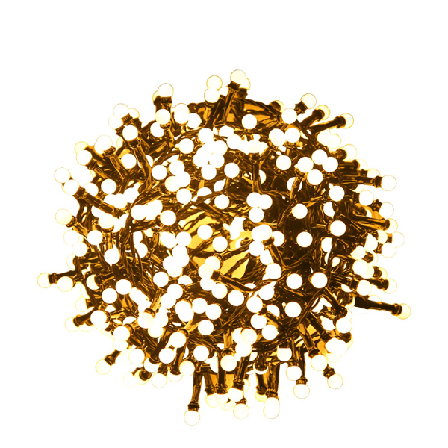 Solar String Lights Fjärrkontroll 8 Lägen 250 Lysdioder Varm Vit