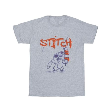 Disney Boys Lilo & Stitch Glassar T-shirt 3-4 år Sport Grå