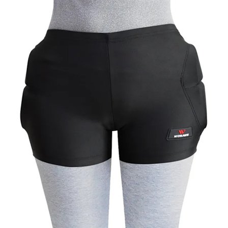 Hip Sport Polstrede Shorts Hoftebeskyttelse Teenagere Skibukser Ski SnowBlack M