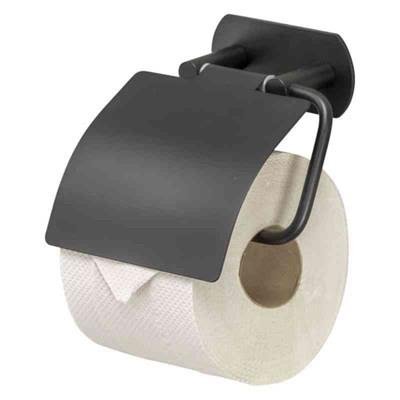 Design4Bath Profile Line Toalettpapirholder matt svart, borefri, Baderom