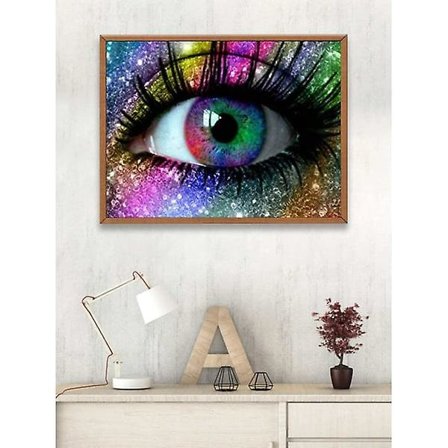Diamantmaleri/diy 5d Diamantmaleri - 30x40cm - Øjne