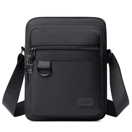 Herremote Oxford stoff vertikal skulderveske