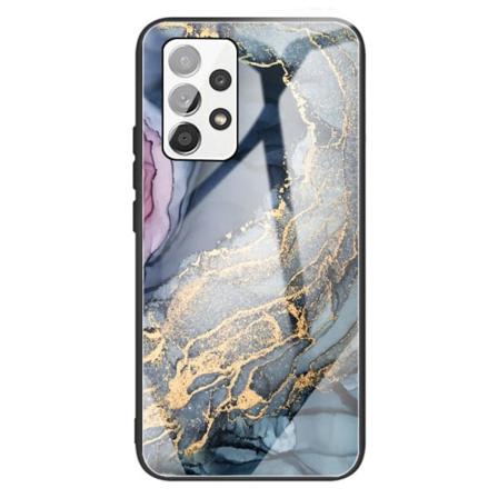 Samsung A13 4g Marmor Härdat Glas Tpu-skal - Motiv 4 Multifärg