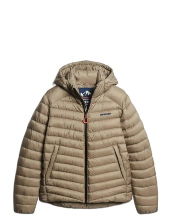Hooded Fuji Padded Jacket Beige Superdry