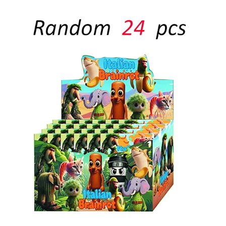 10CM Italiensk Brainrot Anime Action Figurer Tung Tung Tung Sahur Ornamenter Figur Funny Meme PVC Legetøjsmodel Boligindretning Børnegaver