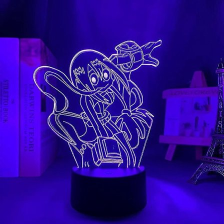 3D Lampe Anime My Hero Academia Tsuyu Asui Lampe for soveromsdekorasjon Bursdagsgave Tsuyu Asui LED Nattlampe Froppy