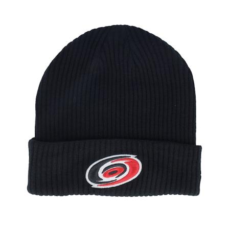 Fanatics - NHL Noir cuff Bonnet - Carolina Hurricanes Core Beanie Black Cuff @ Hatstore