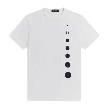 Fred Perry Gradient Dot T-Shirt Hvid, Herre T-shirts