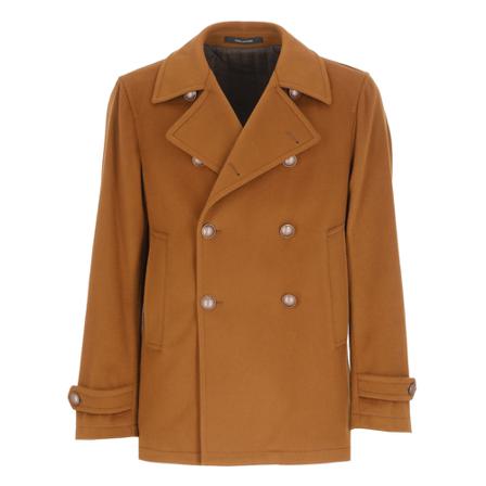 Tagliatore Double-Breasted Coats Brun, Herre Uldfrakker