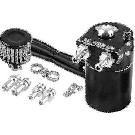 Auto Oljeuppsamlingstank Kann Universal Auto L Lagringstank Med Luftfilter Baffled, 300 Ml (svart)