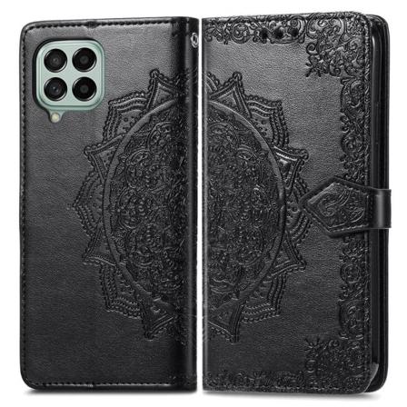 Mandala Samsung Galaxy M53 5G læderetui - Sort Black