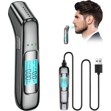 Alkoholtestkit, udstyret med en high-definition LCD-skærm og anden generations ASIC smart chip-teknologi