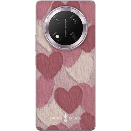 Kompatibelt Mobildeksel til Honor Honor Magic7 Lite Cactus and Friends - Blush Paper Hearts