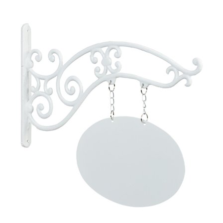 Valurautainen seinäkyltti merkintää varten