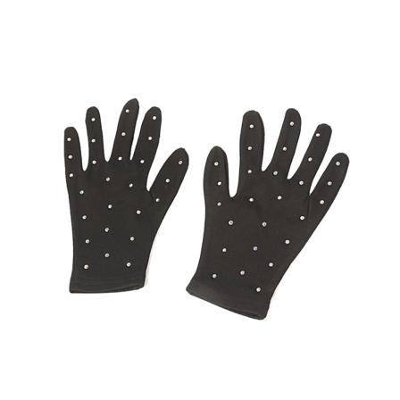 Taitoluistelu Rannekäsineet Liukumista estävät Rukkaset Crystal Gloves Fast Black S